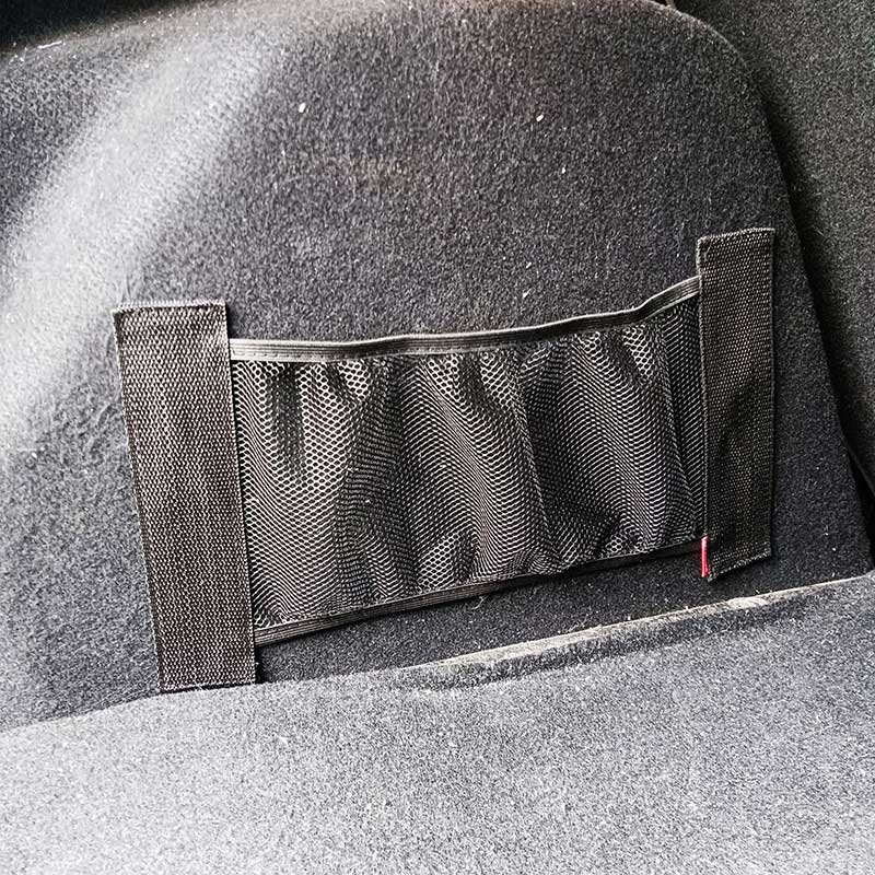 Malla elástica para maletero de coche, correas fijas, organizador Interior de coche, extintor, bolsa de red de almacenamiento, bolsa de fijación trasera del asiento, accesorios para automóviles