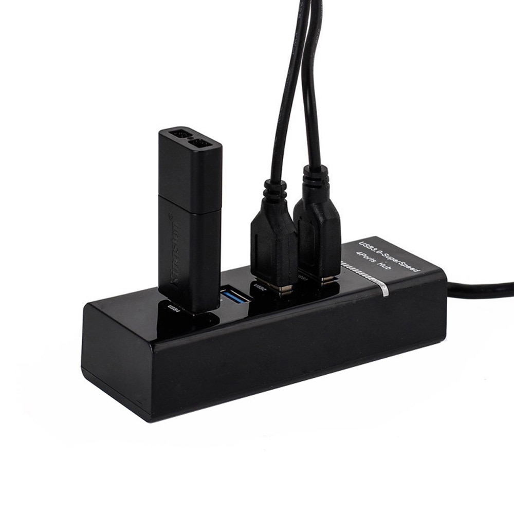 Hub Usb 5Gbps de alta velocidad, 3 0 Hub USB, múltiples puertos para PC, Accesorios de ordenador, adaptador de estación de acoplamiento, 4 puertos, divisor Hab 3,0