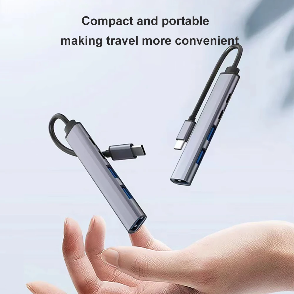 PD 65W USB C HUB Type C to USB 3.0 HUB 5Ports Multi Splitter Adapter OTG For Xiaomi Lenovo Macbook Pro 13 15 Air Pro PC Computer