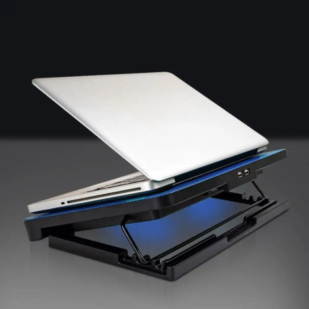 Durable Adjustable Laptop Cooling Pad USB Port Metal Mesh Laptop Cooler Fan LED Light Laptop Cooling Stand Office Durable Adjustable Laptop Cooling Pad USB Port Metal Mesh Laptop Cooler Fan LED Light Laptop Cooling Stand Office