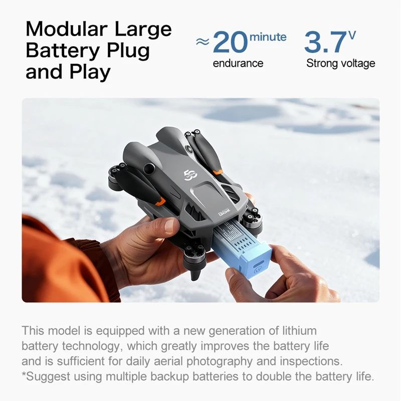 GT50 RC Drone 8K HD Aerial Photography Remote Control Aircraft Dual Camera WIFI GPS Three Sided Obstacle Avoidance Quadcopter