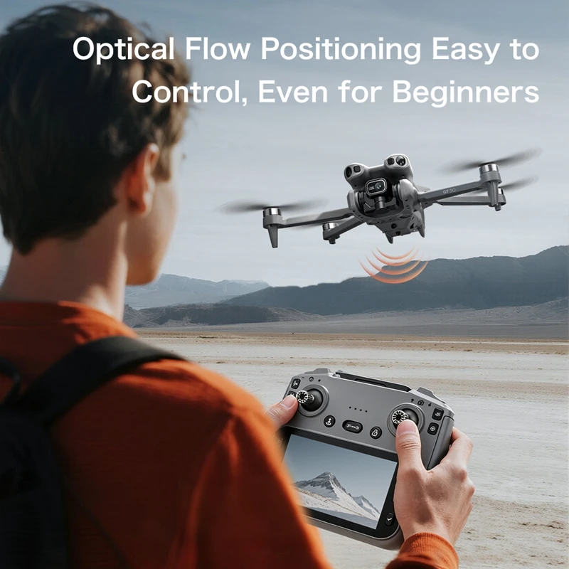 GT50 RC Drone 8K HD Aerial Photography Remote Control Aircraft Dual Camera WIFI GPS Three Sided Obstacle Avoidance Quadcopter