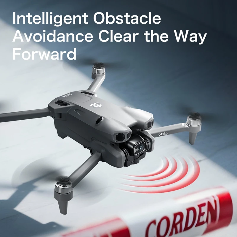 GT50 RC Drone 8K HD Aerial Photography Remote Control Aircraft Dual Camera WIFI GPS Three Sided Obstacle Avoidance Quadcopter