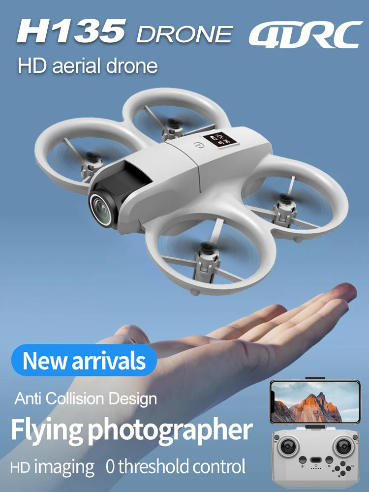 New H135 Mini Drone WIFI FPV Hover Professional 4K Camera Pocket Coloful Lights Dron Rc Plane Foldable Quadcopter RC Toys Gifts New H135 Mini Drone WIFI FPV Hover Professional 4K Camera Pocket Coloful Lights Dron Rc Plane Foldable Quadcopter RC Toys Gifts